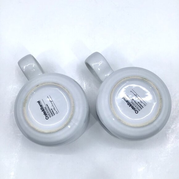 Crate &Barrel Black Dot Cappucino Coffee Mugs Camilla Engdahl Swedish Minimalist - Picture 9 of 9